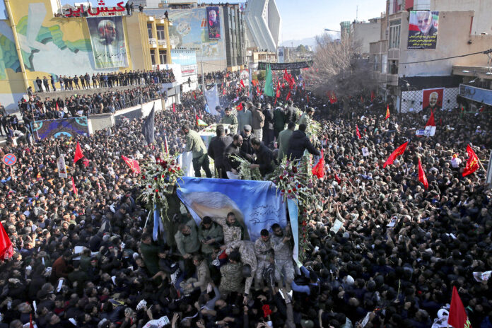 Stampede kills 40 at funeral for Iran general killed by US ...