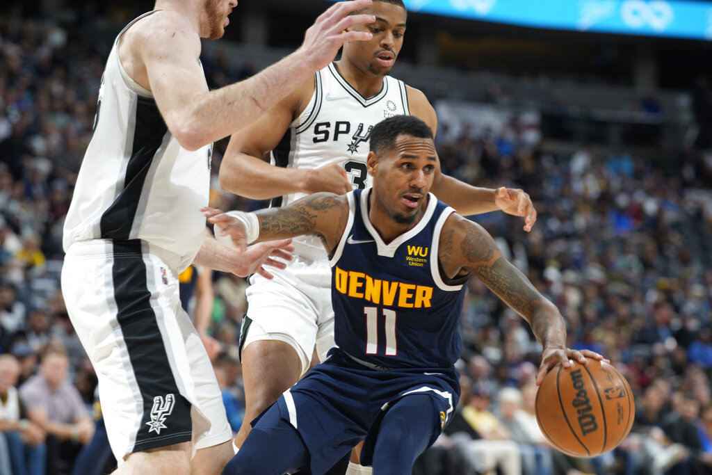 Spurs beat Nuggets 116-97, earn spot in play-in tournament - Sentinel ...